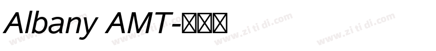Albany AMT字体转换